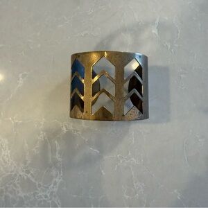 Gold Chevron Cuff Bracelet